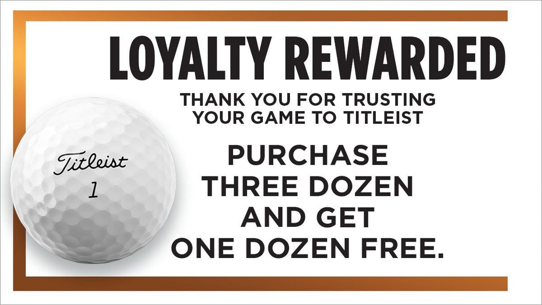 Titleist Loyalty Rewarded-click link in description to purchase